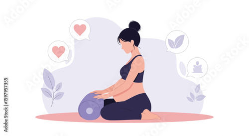 Healthy Mind With Prenatal Yoga Exercises For Relaxation And Emotional Well Being