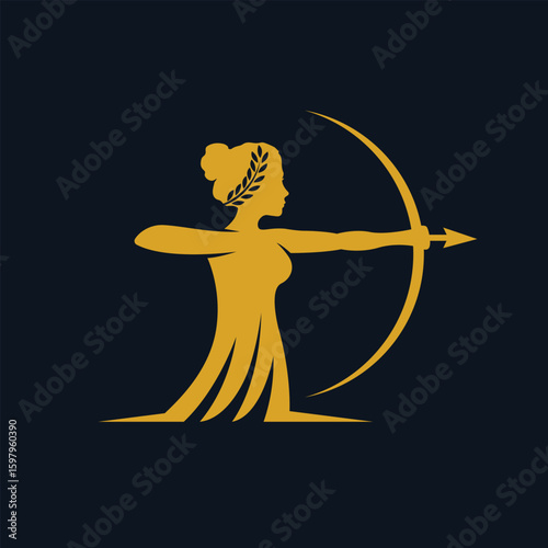 artemis vector abstract modern logo