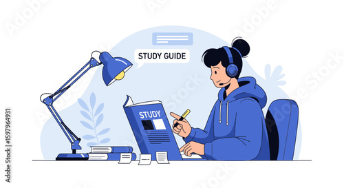 Focused Student Absorbing Knowledge From Study Material For Effective Online Learning