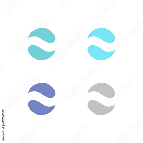 WATER SPLASH SIGN SYMBOL LOGO VECTOR
