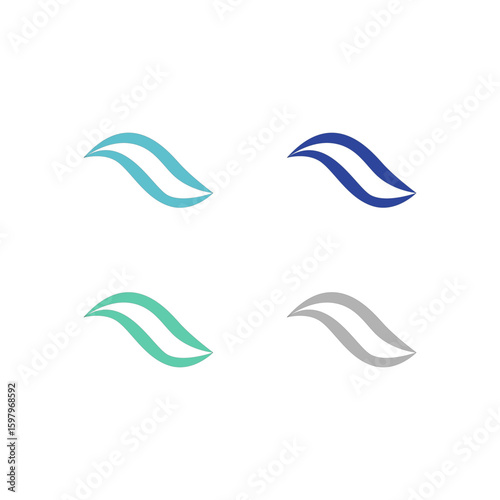 WATER SPLASH SIGN SYMBOL LOGO VECTOR
