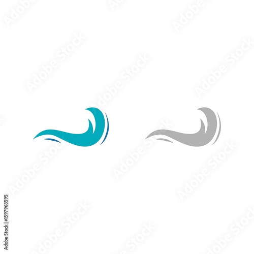WATER SPLASH SIGN SYMBOL LOGO VECTOR

