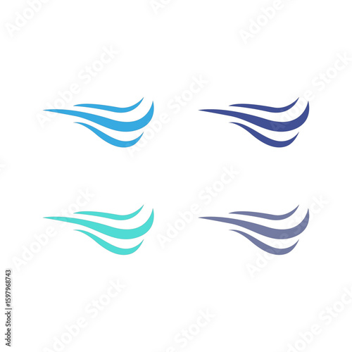 WATER SPLASH SIGN SYMBOL LOGO VECTOR
