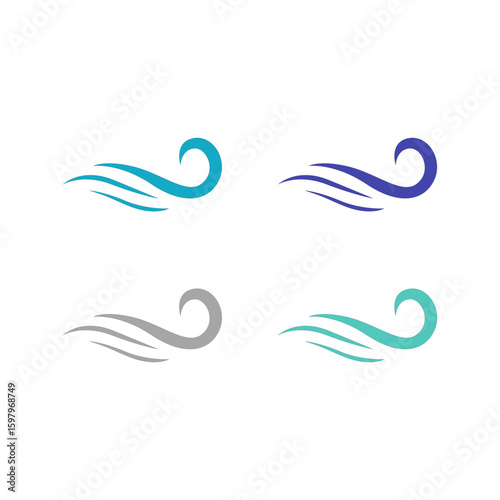 WATER SPLASH SIGN SYMBOL LOGO VECTOR
