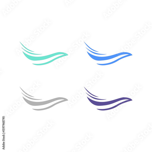WATER SPLASH SIGN SYMBOL LOGO VECTOR
