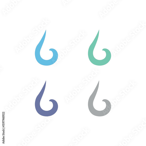 WATER SPLASH SIGN SYMBOL LOGO VECTOR
