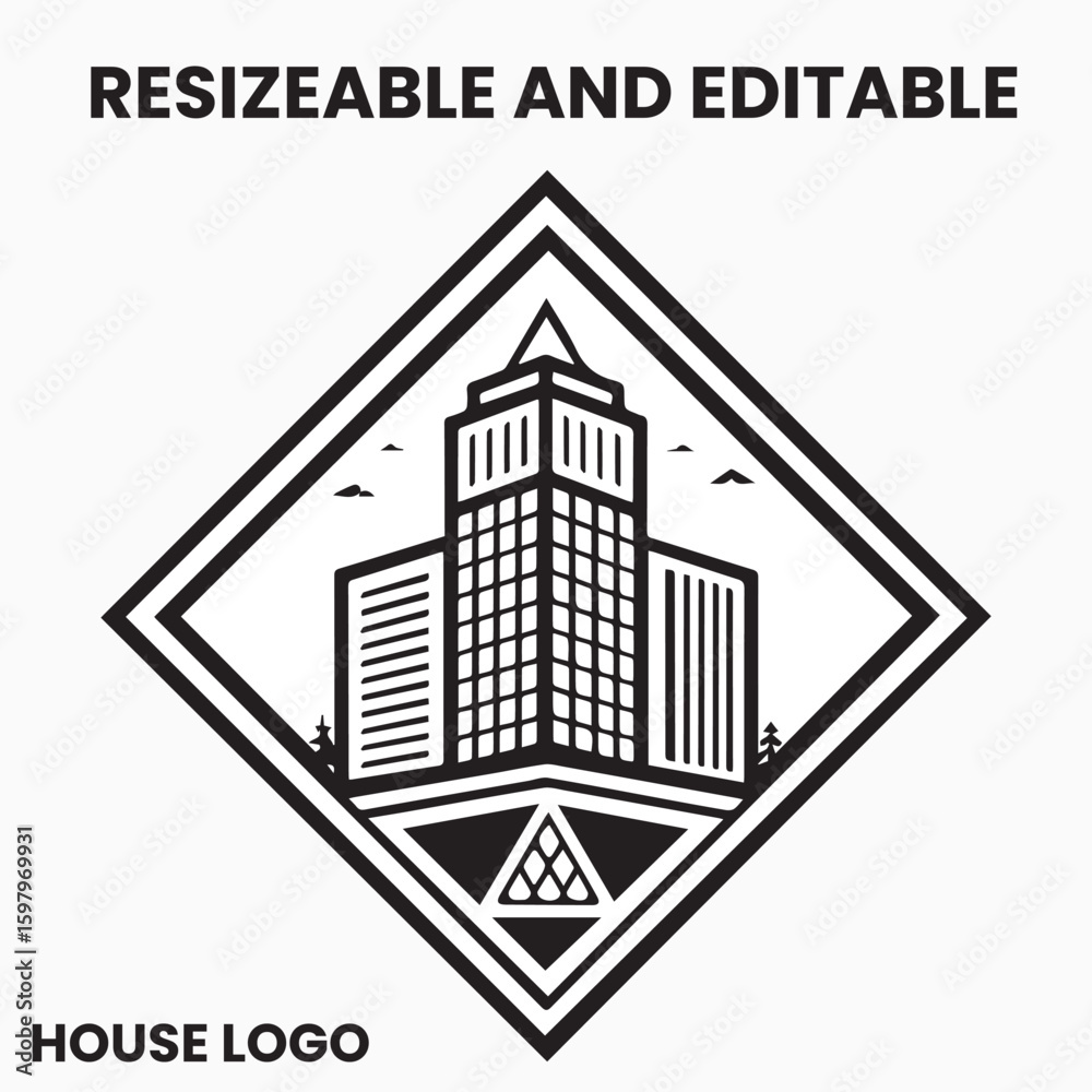 Fototapeta premium house logo and vector 