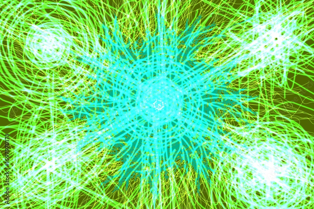 Fototapeta premium Energetic Glowing Lines