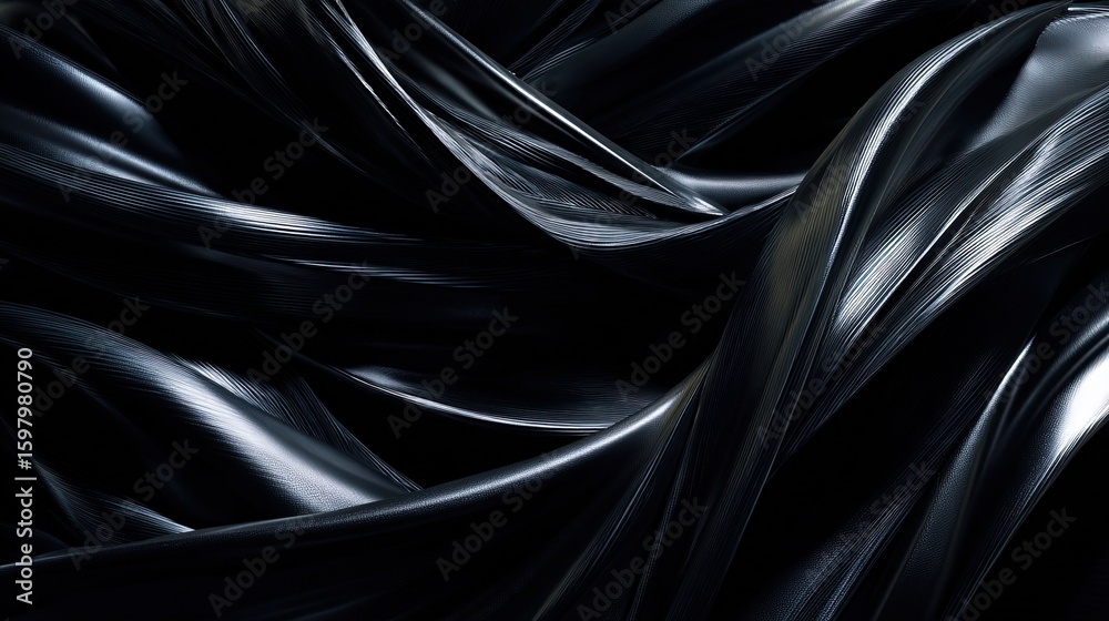 Obraz premium Abstract Black Fabric Texture