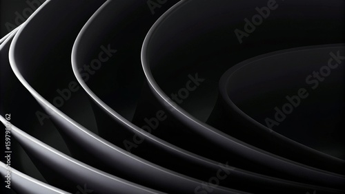 Black and white 4k texture. Minimal clean modern wallpaper. Perfect background with abstract fluid shapes. 