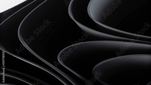 Black and white 4k texture. Minimal clean modern wallpaper. Perfect background with abstract fluid shapes. 