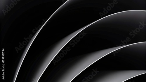 Black and white 4k texture. Minimal clean modern wallpaper. Perfect background with abstract fluid shapes. 
