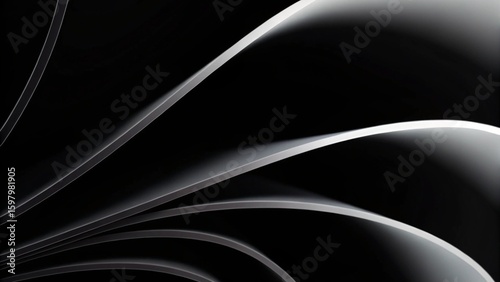 Black and white 4k texture. Minimal clean modern wallpaper. Perfect background with abstract fluid shapes. 