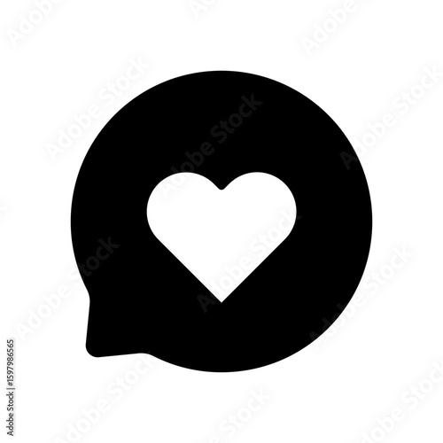 Comment Speech Bubble Message Fill Icon