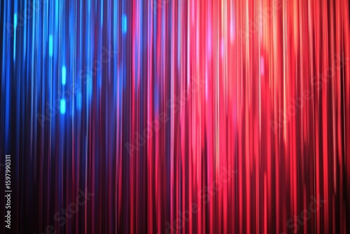 Red and blue light speed lines background