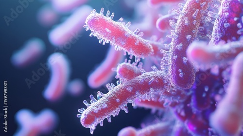 Exploring the Intricate Structure of Legionella Pneumophila in a Vivid Microscopic View