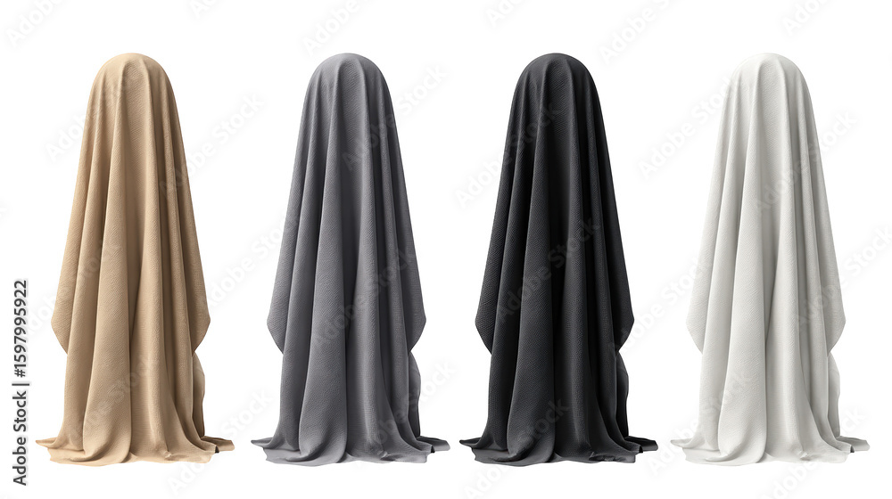Enchanting cloaks in blue, red, and green, perfect for costumes, reenactments, or creative expression Enchanting cloaks in blue, red, and green, perfect for costumes, reenactments, or creative expression