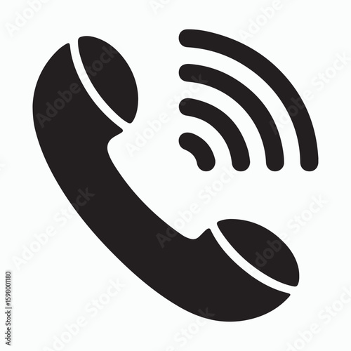 Vintage Rotary Dial Telephone Icon
