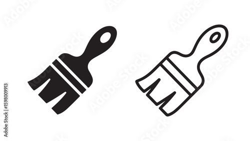 Paint Brush Icon Symbol Vector Illustration
