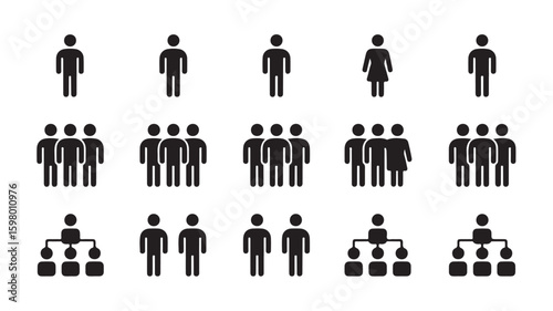 Diverse human representations depicting individuals teams and organizational structure
