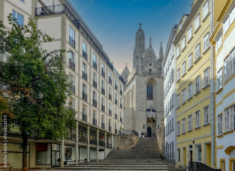 Fototapeta premium Maria am Gestade church in Vienna