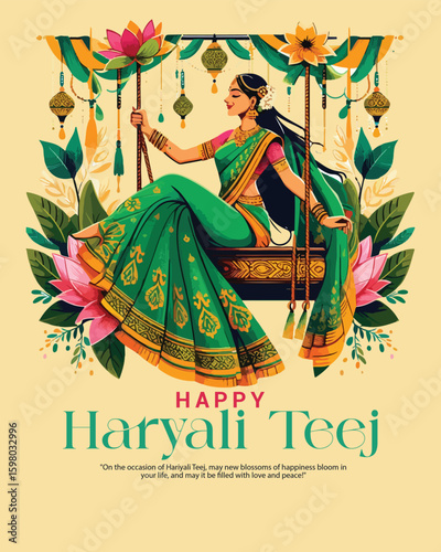 Hariyali Teej celebrates love, devotion, and greenery with joy and traditional rituals.