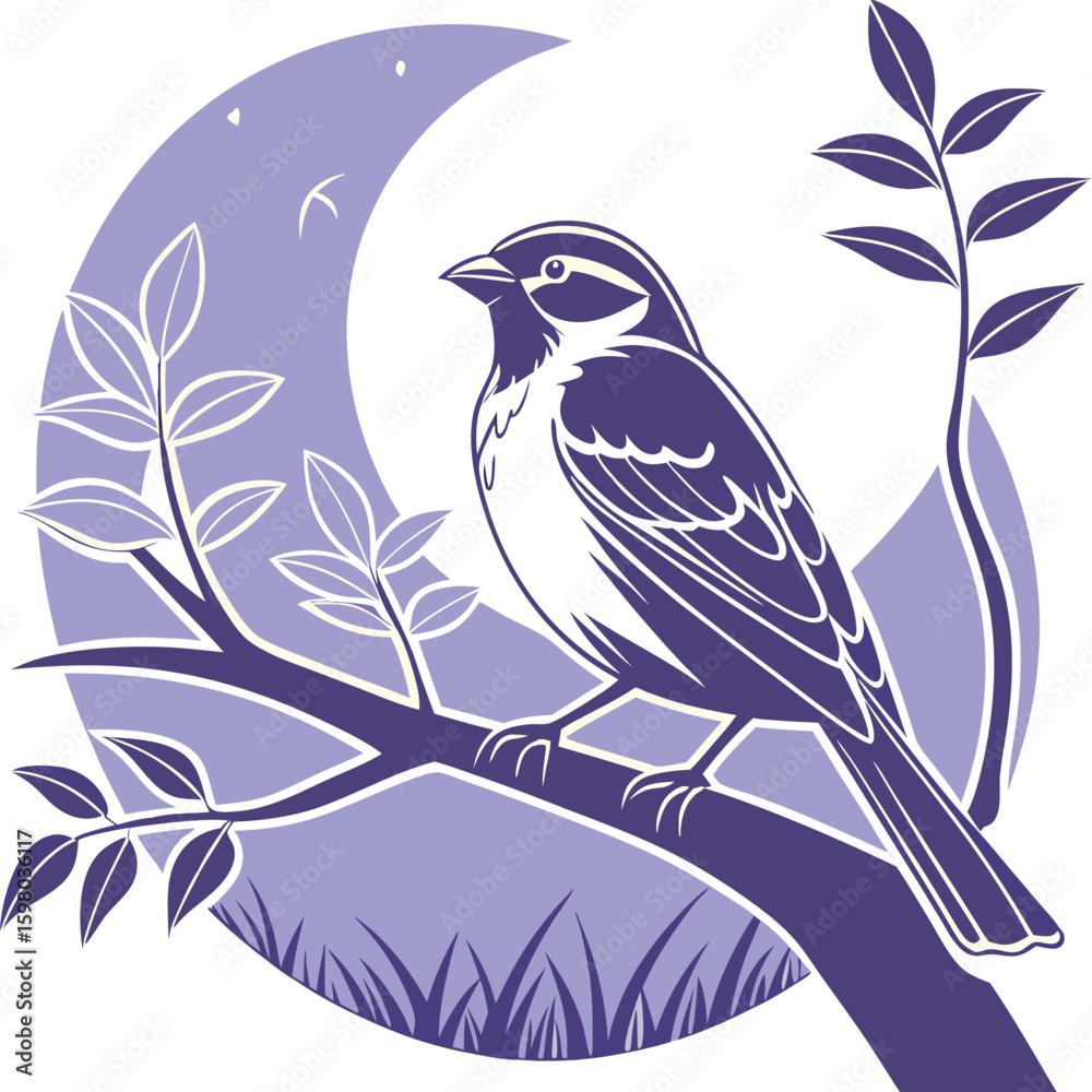 Obraz premium bird on a branch