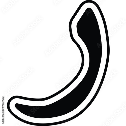 Arabic Letter Ra Outline Vector Calligraphy Design