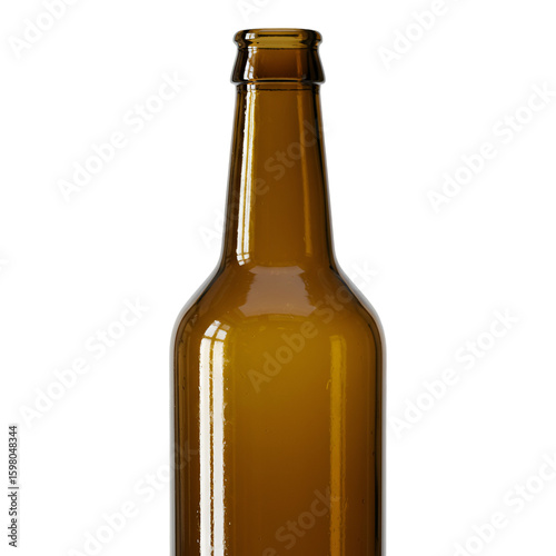 3D Render Brown Beer Bottle Isolated Background