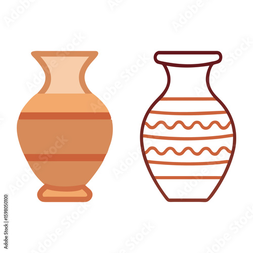 Ancient Pottery Collection Ceramic Vases for Decoration and Display