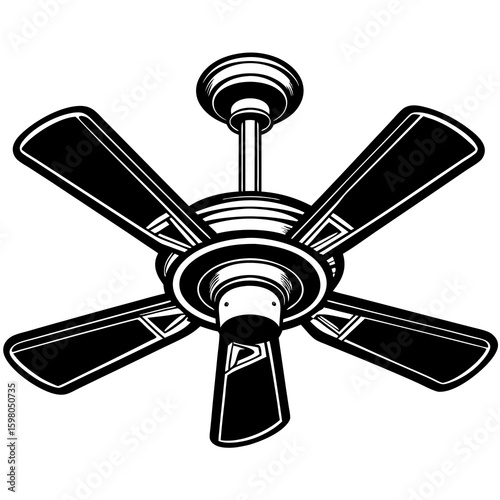 illustration of fan