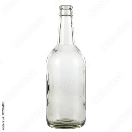 Wallpaper Mural Empty Clear Glass Bottle Isolated Photo Torontodigital.ca