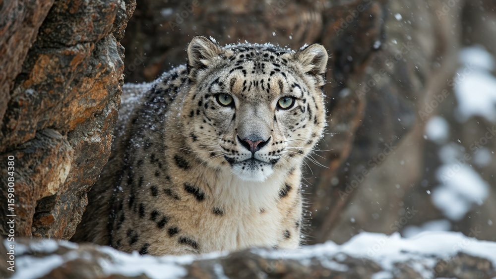 Obraz premium snow leopard portrait