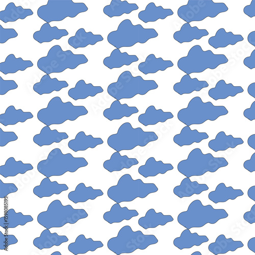 seamless background with clouds