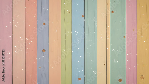 Pastel Rainbow Colored Wooden Planks Background Texture, pink and blue striped background