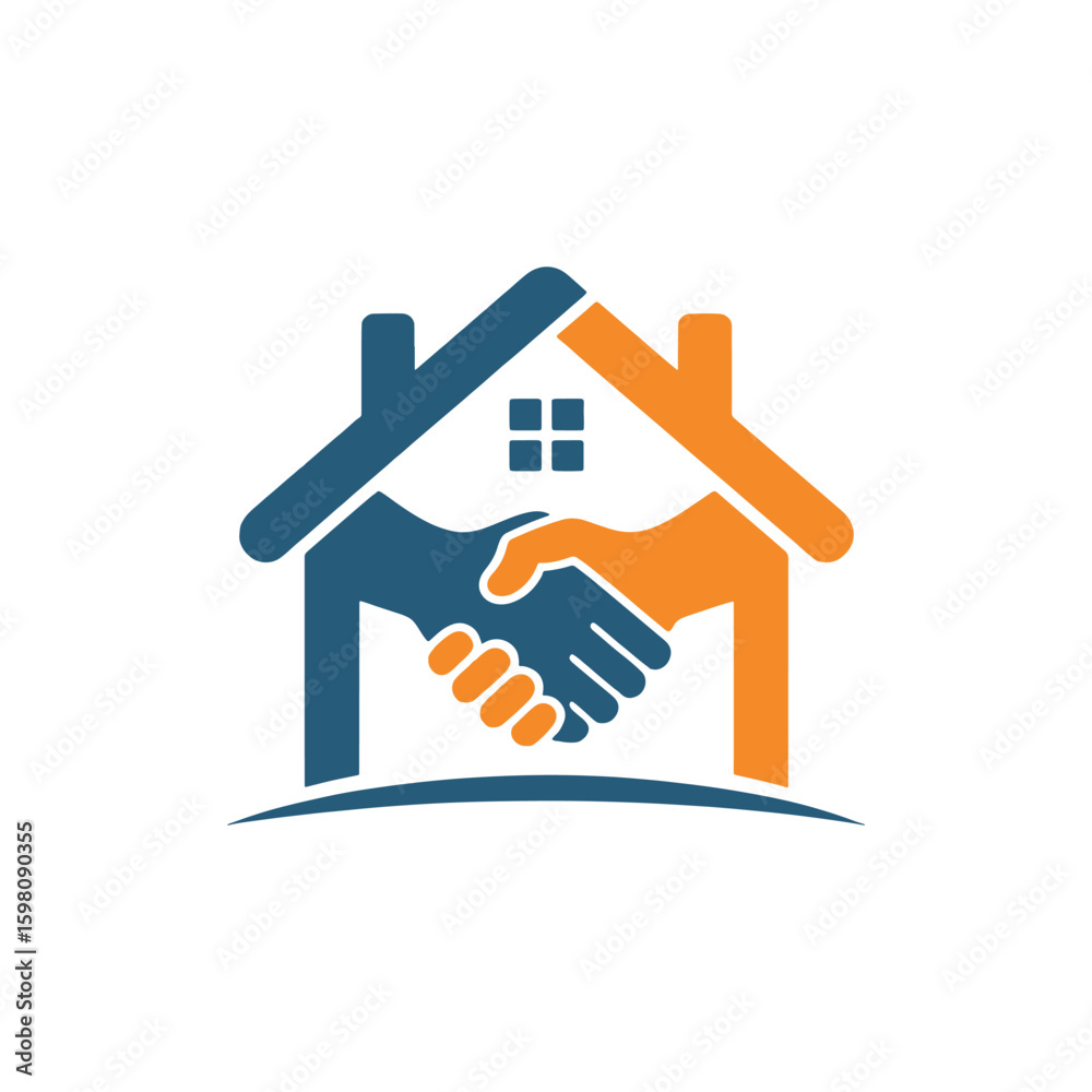 Obraz premium Unique real estate house logo Modern and minimalist vector and abstract logo