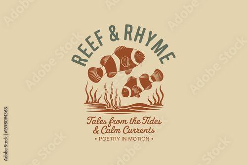 Slow Sip Society Turtle Logo Vintage Vector Muted Colors