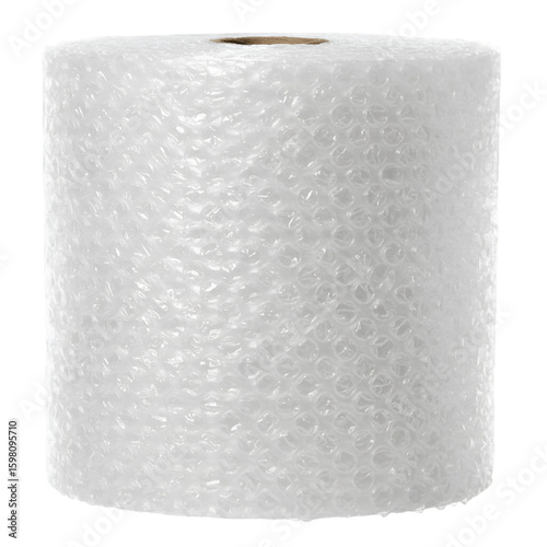 Photo of Wrapped Bubble Wrap in Isolated Background