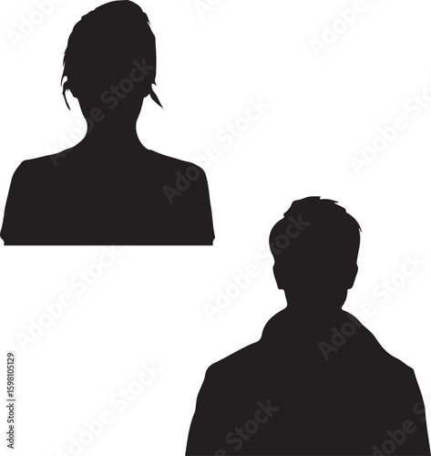 vector silhouette of a man