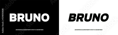 Sport Modern Regular Italic Alphabet Font and Number . Typography urban style fonts for technology, digital, movie logo design. vector illustration