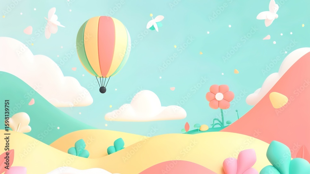 Fototapeta premium Versatile Flat and 3D Backgrounds with Modern Aesthetics for UI Design, App Interfaces and Digital Product Displays