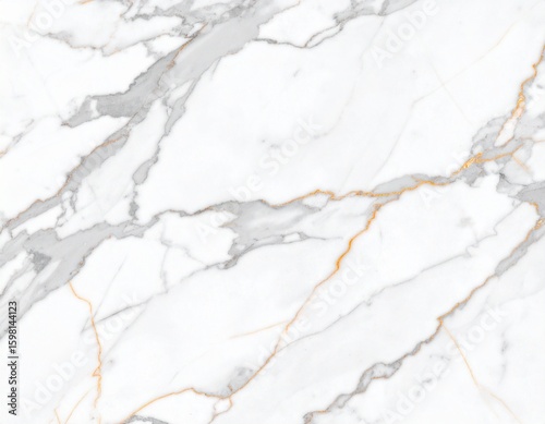 白大理石の高級テクスチャ – ゴールドとグレーの繊細なベイン模様Luxury White Marble Texture with Elegant Gold and Gray Veins – High Resolution Background