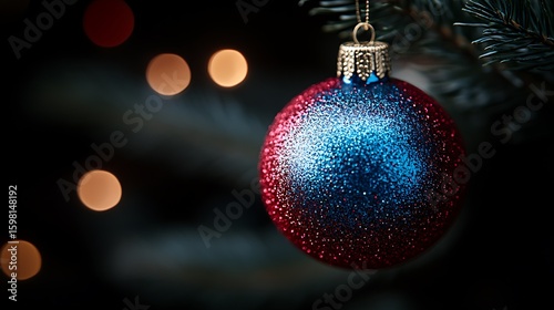 Close-up of a festive christmas ornament.