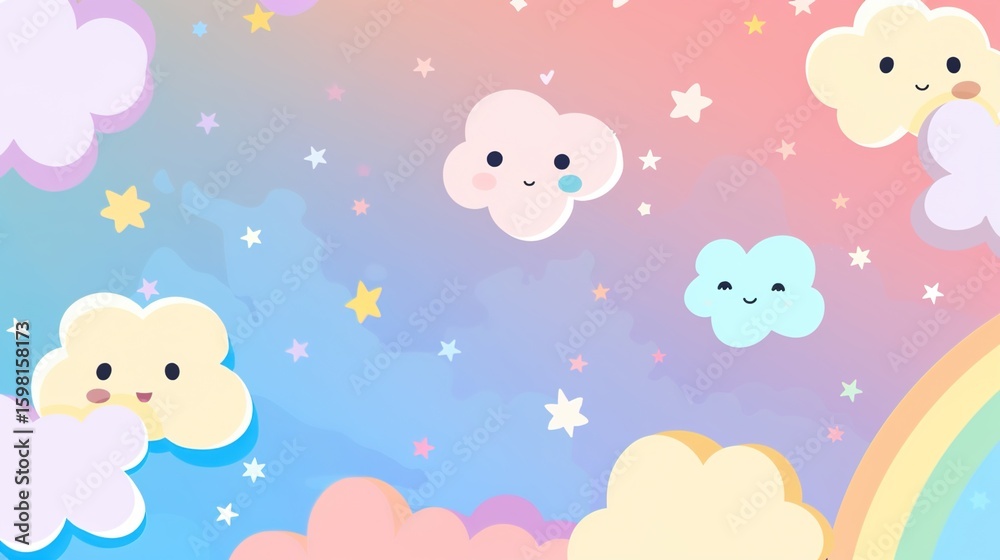 Whimsical Dreamy Cloud Backgrounds for Children's Books, Fantasy Designs and Ethereal Digital Art Projects Whimsical Dreamy Cloud Backgrounds for Children's Books, Fantasy Designs and Ethereal Digital Art Projects