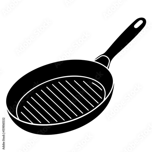 frying pan isolated on white