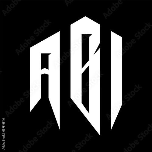 Modern and creative ABI lettermark designed for a technology brand. Ideal for digital, corporate, or tech-focused identity. Includes vector format, icon, and stylized alphabet design.