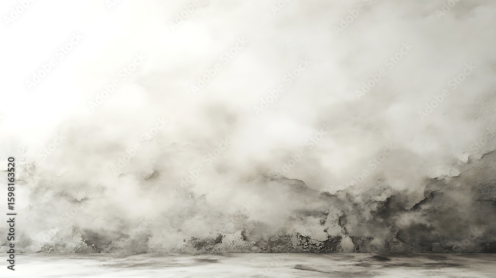 Obraz premium Abstract misty grey textured wall background.