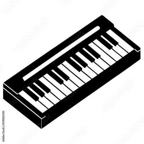 piano keys vector illustration
