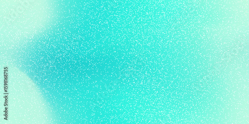 Seamless bg of turquoise and mint colors with smooth gradation and noisy texture. Elegant gradient mesh background. Bluish watercolor paper. Spring and summer mood. Vector illustration