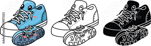 Cartoon shoes footwear sneakers canvas shoes cute shoes fashion footwear shoe style shoe design footwear art
